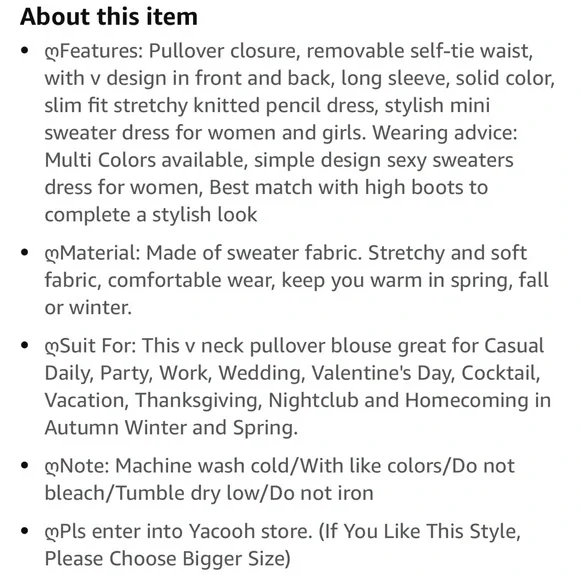 New Black Sweater Dress Size Medium - Picture 8 of 9